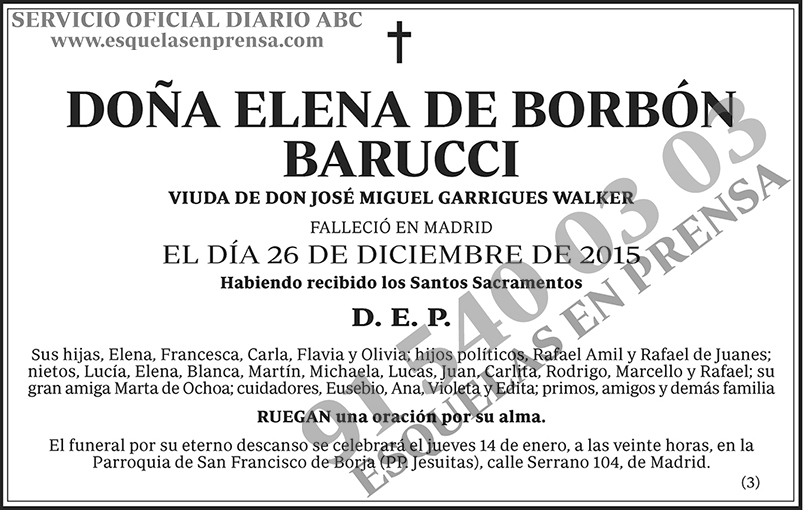 Elena de Borbón Barucci